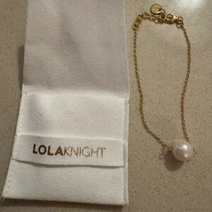 18k Gold Lola Knight Christie Pearl Bracelet with Saltwater Pearl